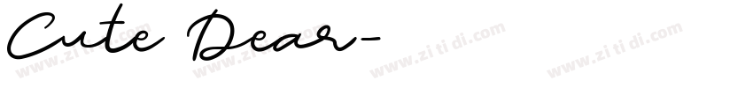 Cute Dear字体转换